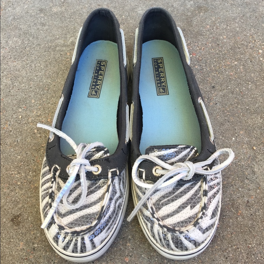 Sperry Zebra print size 7